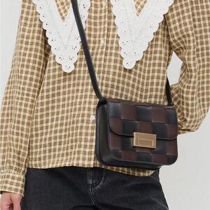 Loeffler Randall Desi Woven Leather Crossbody Bag